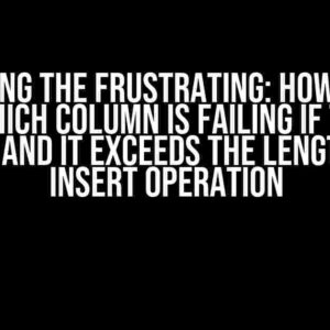 Debugging the Frustrating: How to Find Out Which Column is Failing if Type is Number and it Exceeds the Length in JPA Insert Operation