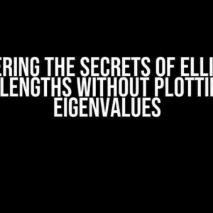 Uncovering the Secrets of Ellipsoids: Finding Lengths without Plotting using Eigenvalues